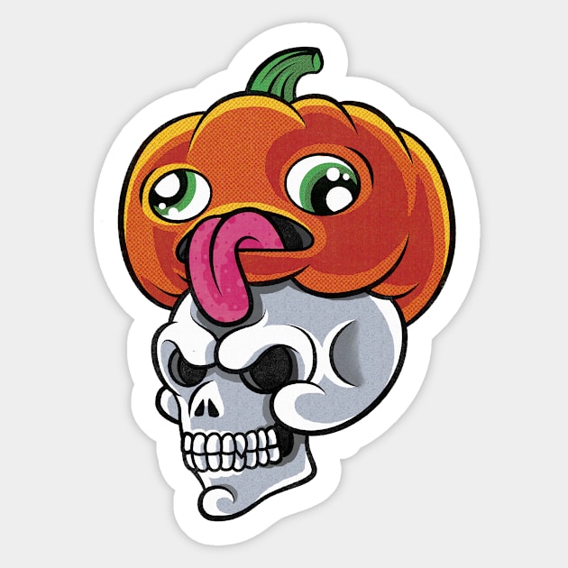 Skull Sticker by BeataObscura